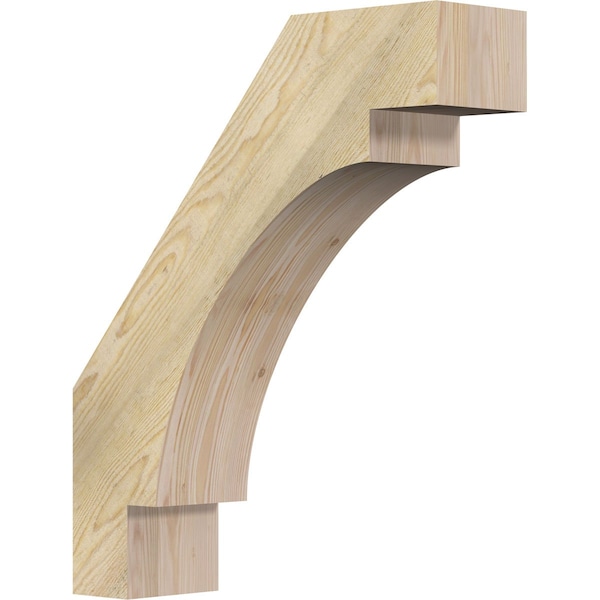 Ekena Millwork 6"W x 22"D x 26"H Merced Rough Sawn Knee Brace, Douglas Fir BRC06X22X26MRC00RDF - main